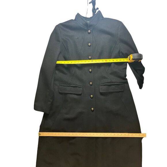 Peruvian Connection Baby Alpaca Wool Coat Black Long Women's 18 - Picture 5 of 7